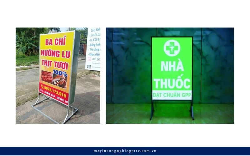 Mẫu hộp đèn bạt 2 mặt